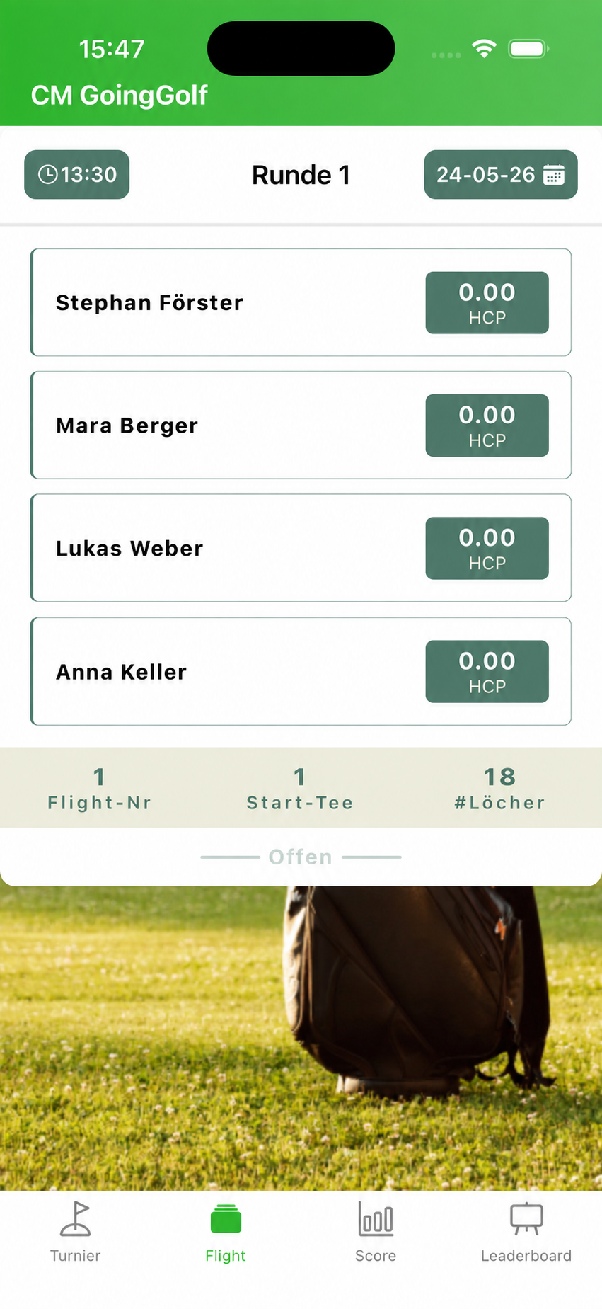 Flightinformationen für Stephan Förster, Mara Berger, Lukas Weber und Anna Keller